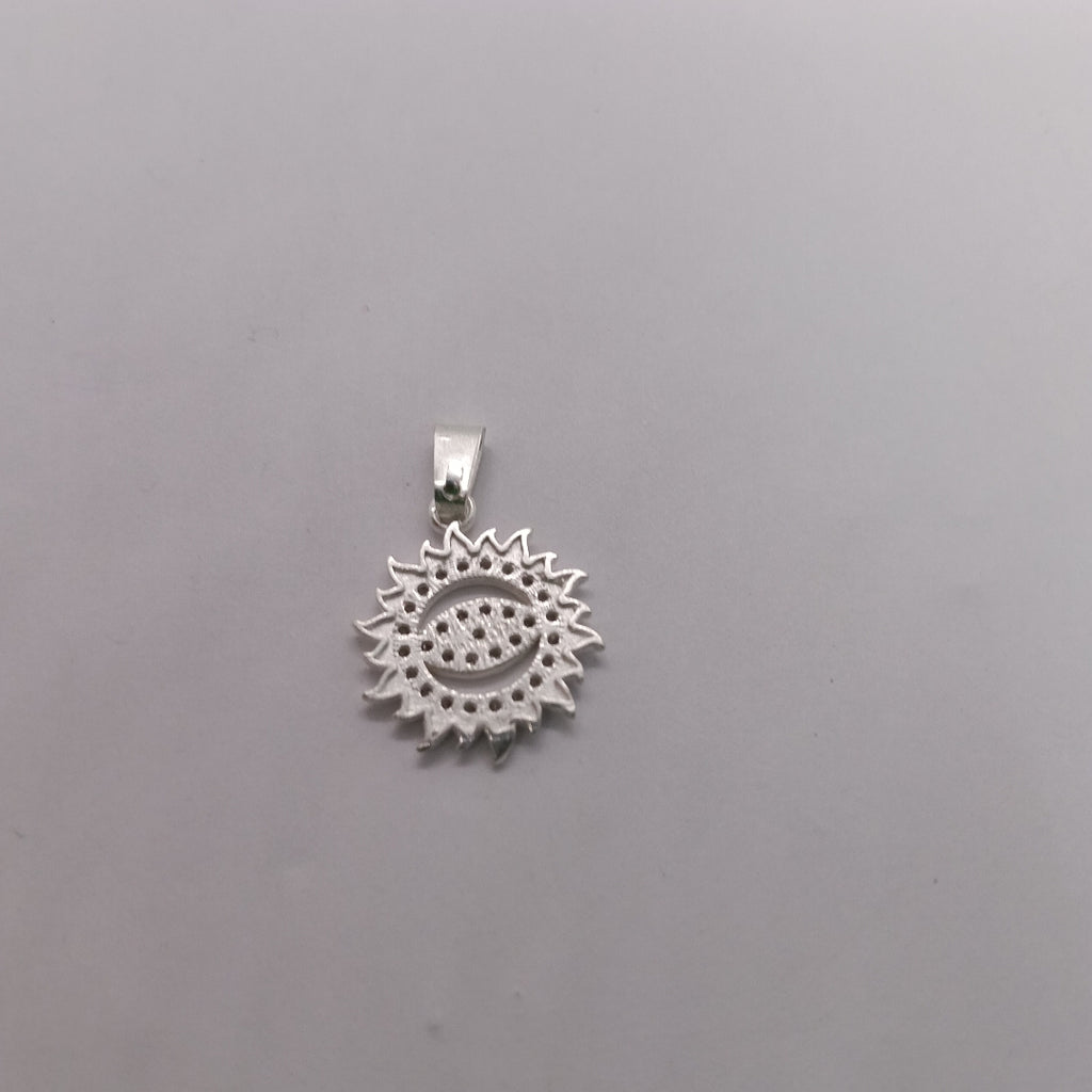 DIJE OJO MAGICO CON CIRCONIAS PLATA .925 2 GR (NUEVO)
