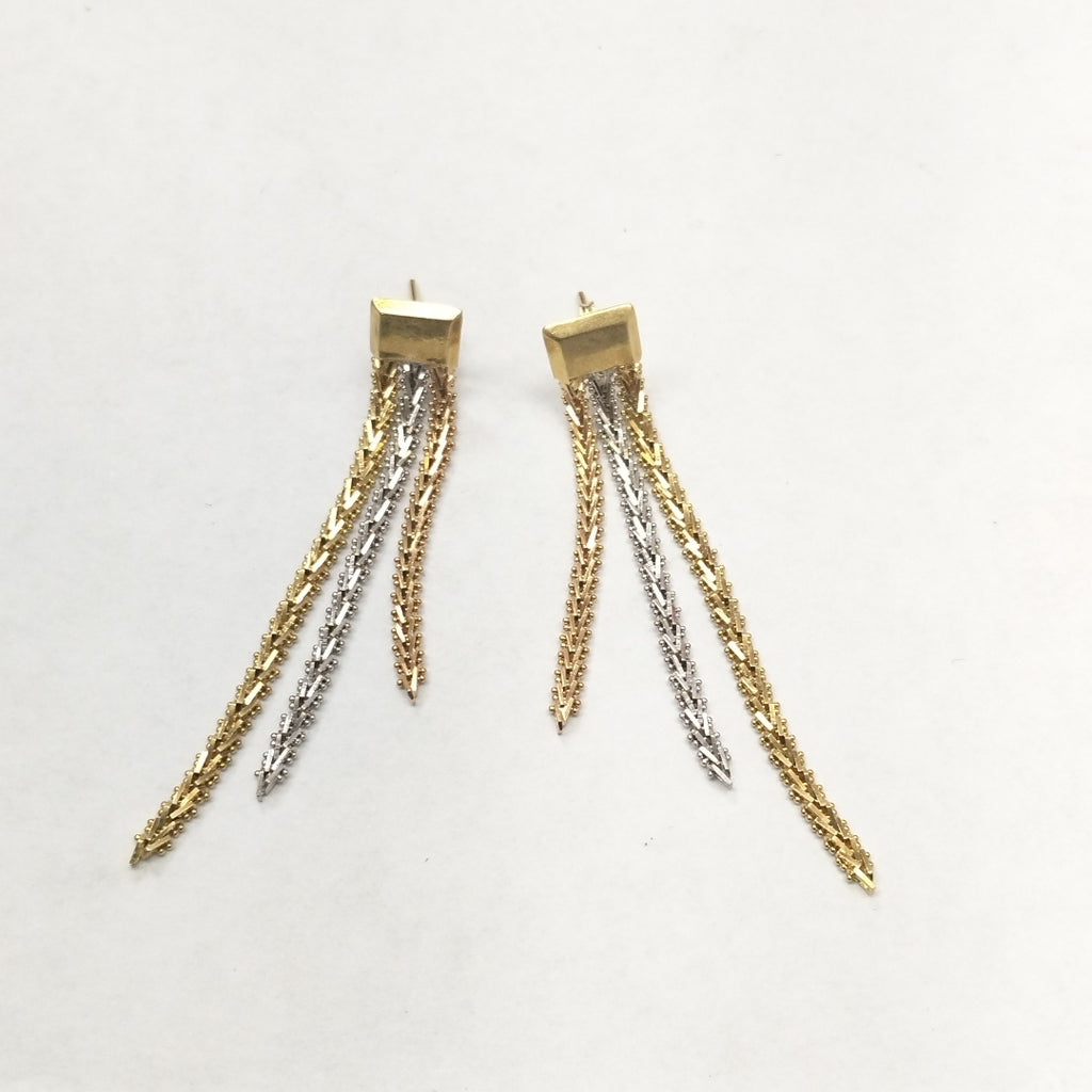 BROQUELES PAR ORO COMBINADO 14 K 12.4 GRMS (SEMINUEVO)