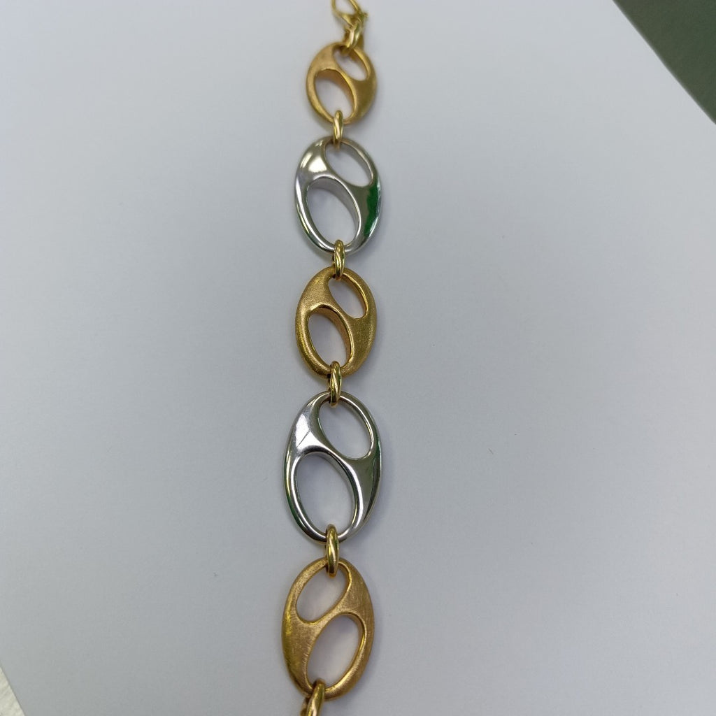 PULSERA ORO COMBINADO 14 K 15,50 GRMS (SEMINUEVO)