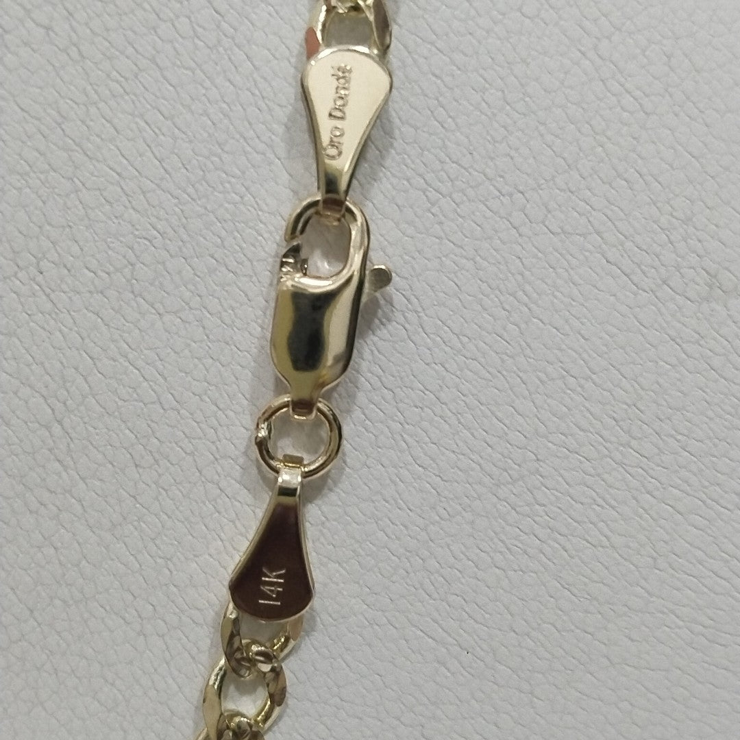 CADENAS BARBADA ORO 14K 55 CM 13 GR (NUEVO)