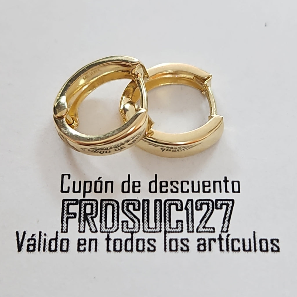 HUGGIES ORO 14K 1.1 (NUEVO)