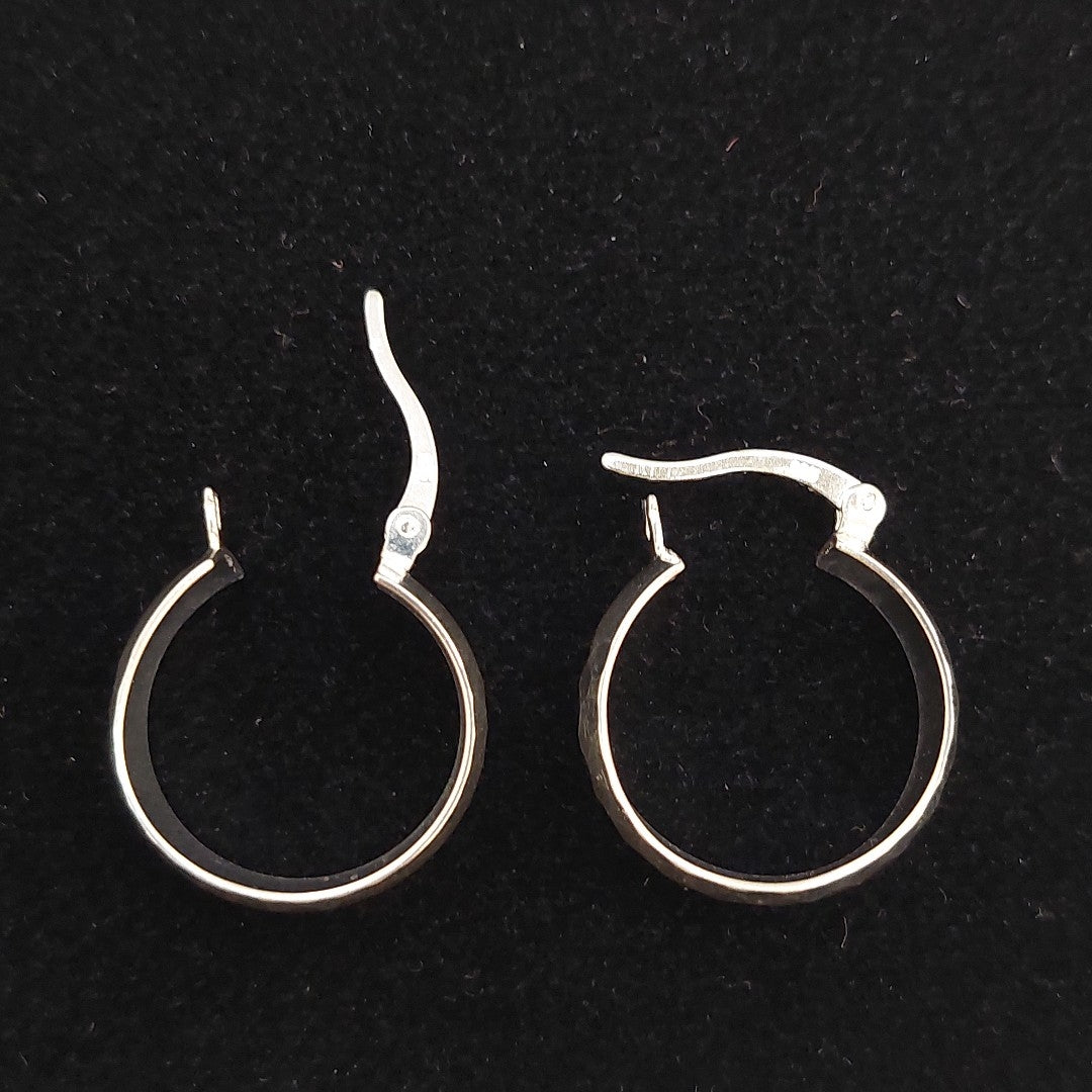 ARETES ARRACADAS FACETADAS PLATA .925 3 GR (NUEVO)