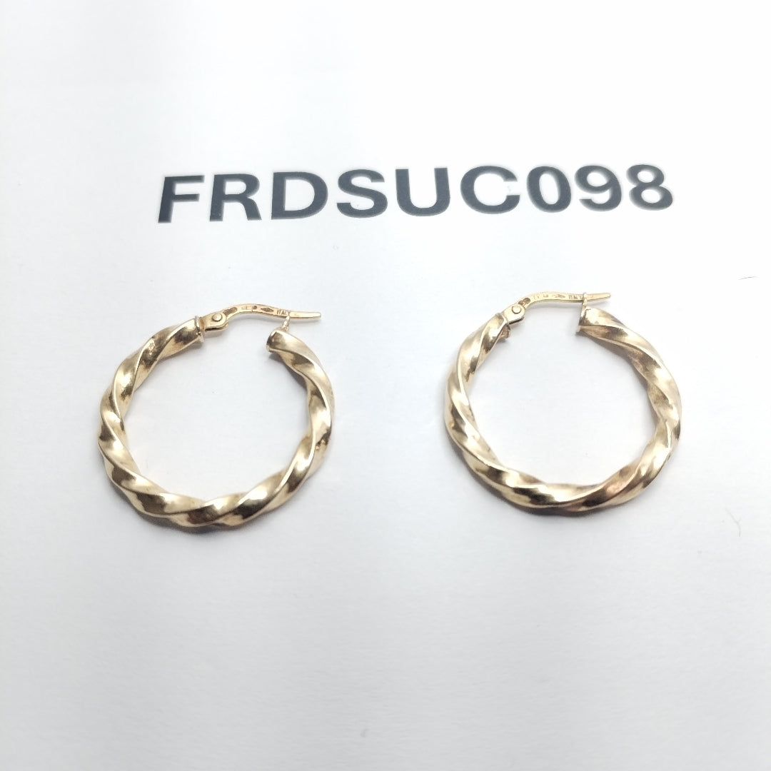 ARETES PAR ORO 14 K 1.4 GRMS (SEMINUEVO)