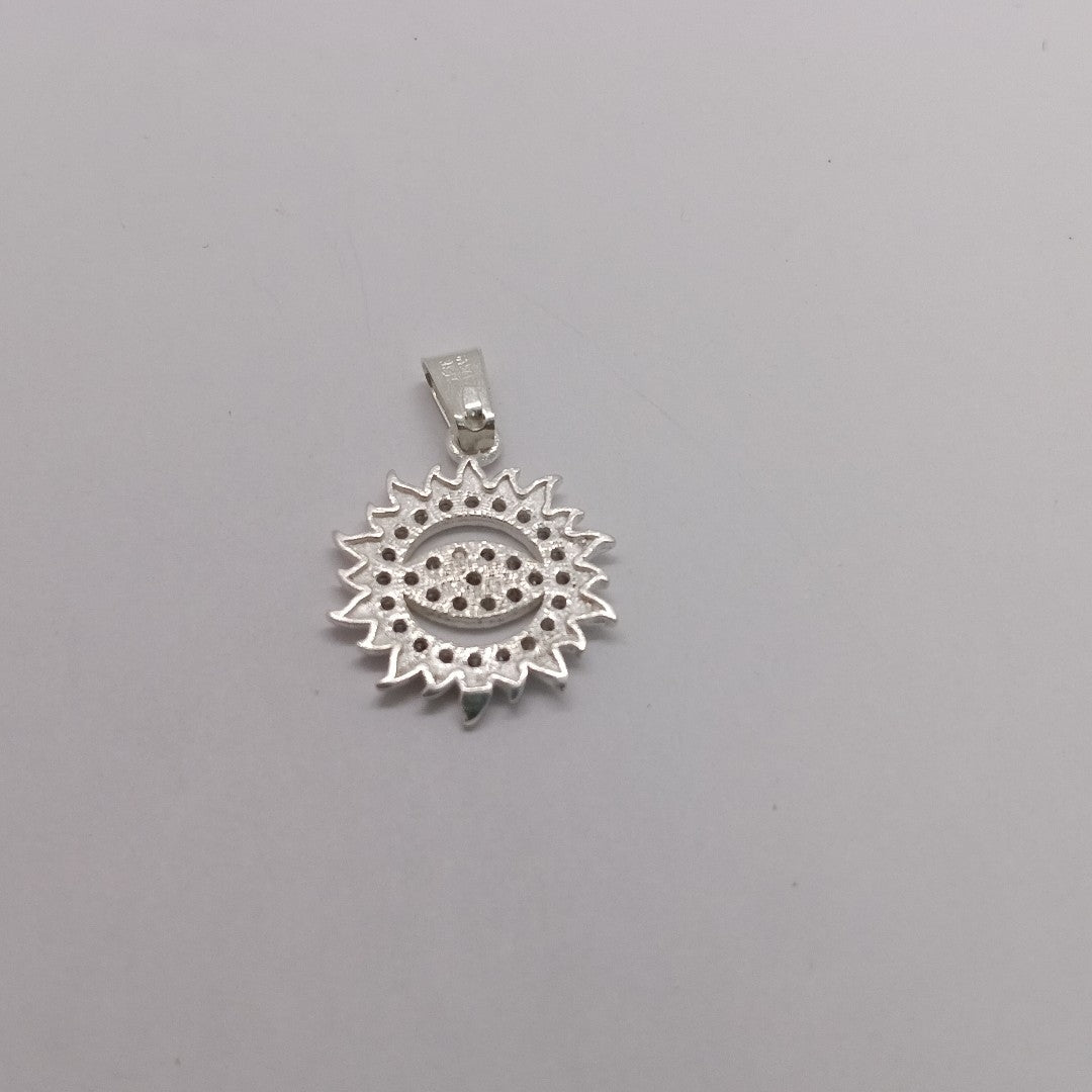DIJE OJO MAGICO CON CIRCONIAS PLATA .925 1.9 GR (NUEVO)