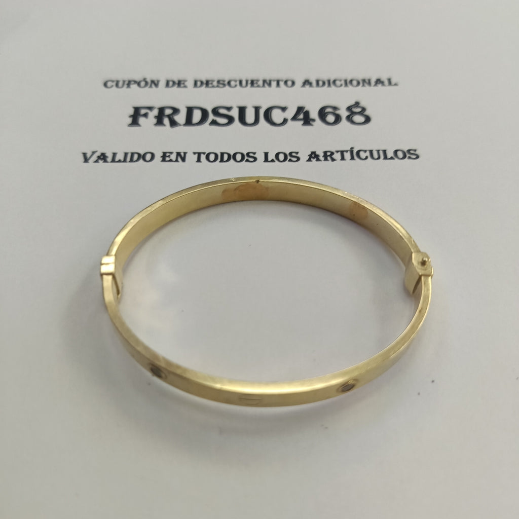 PULSERA RIGIDA ORO 14 K 9,80 GRMS (SEMINUEVO)