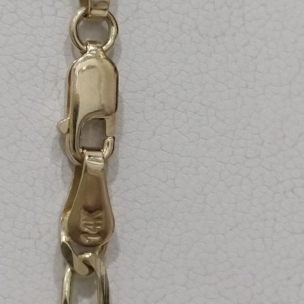 CADENA TEJIDO 3X1 12.8G 60 CM 14K (NUEVO)