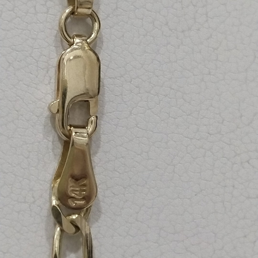 CADENA TEJIDO 3X1 12.8G 60 CM 14K (NUEVO)