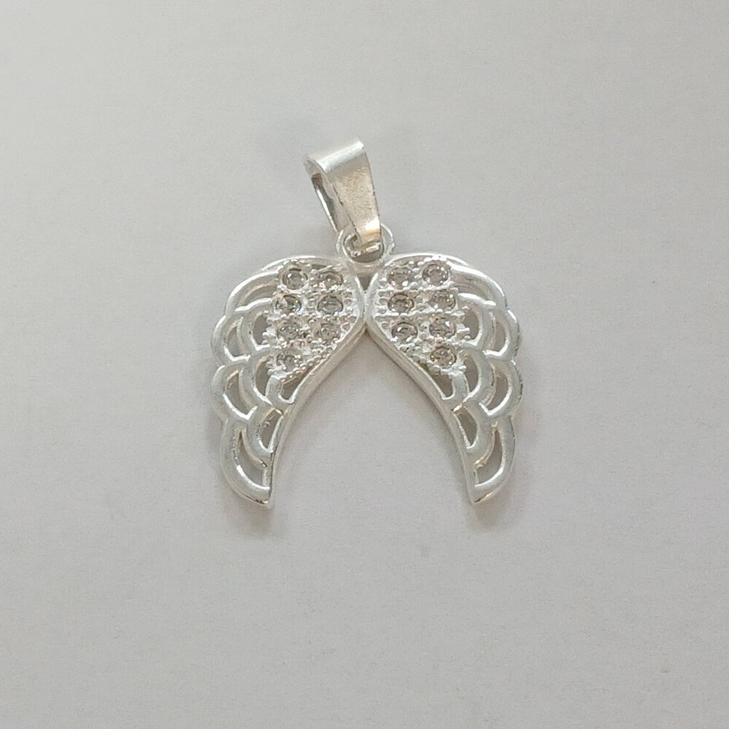 DIJE ALAS C/CIRCONIAS PLATA .925 2.3 GR (NUEVO)
