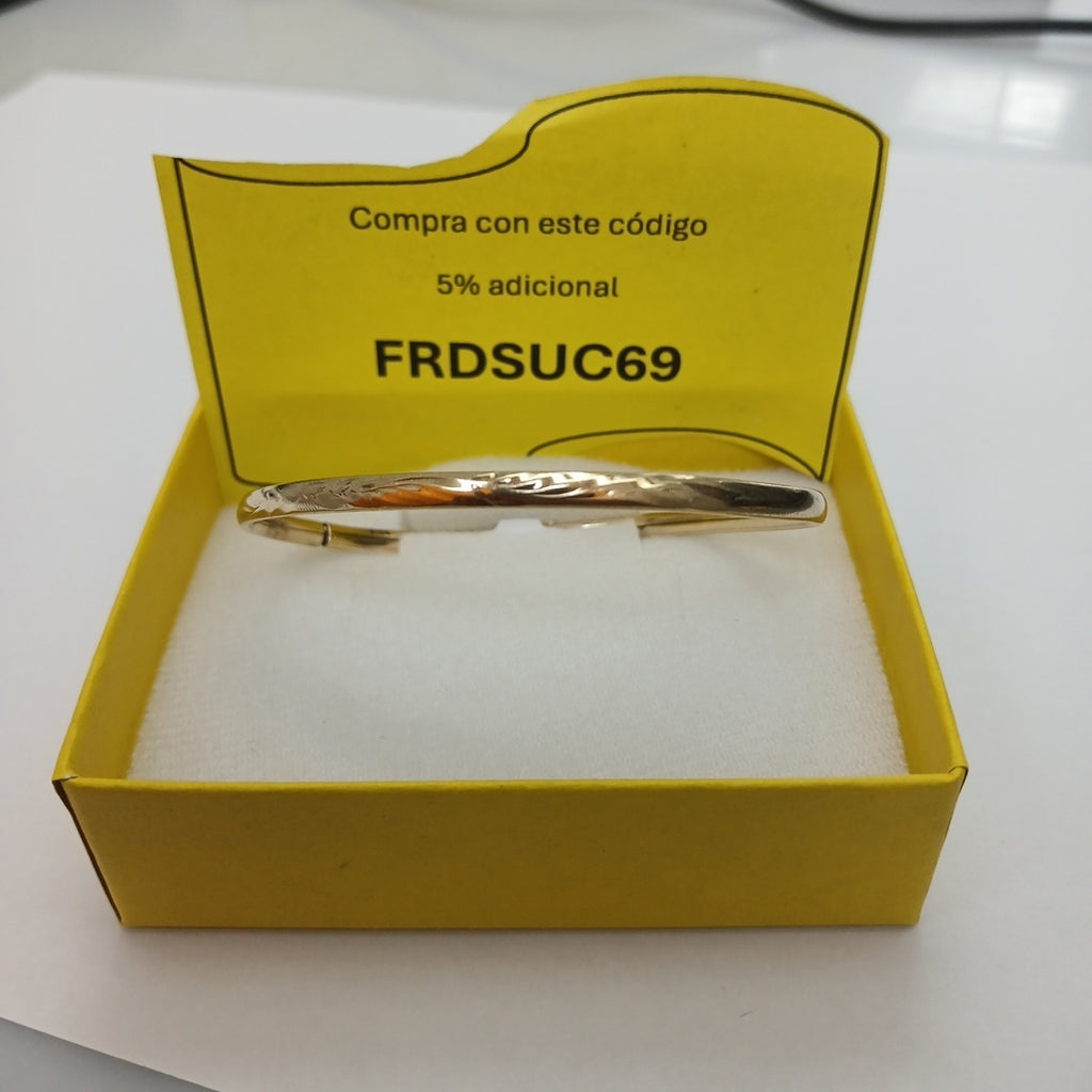 PULSERA RIGIDA ORO 10 K 3.5 GRMS (SEMINUEVO)