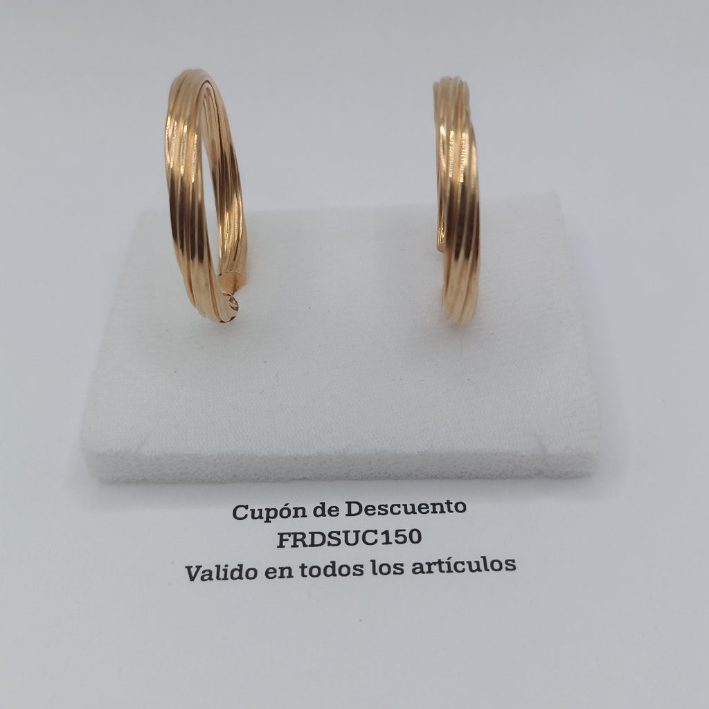 ARRACADAS PAR ORO 14 K 8,30 GRMS (SEMINUEVO)