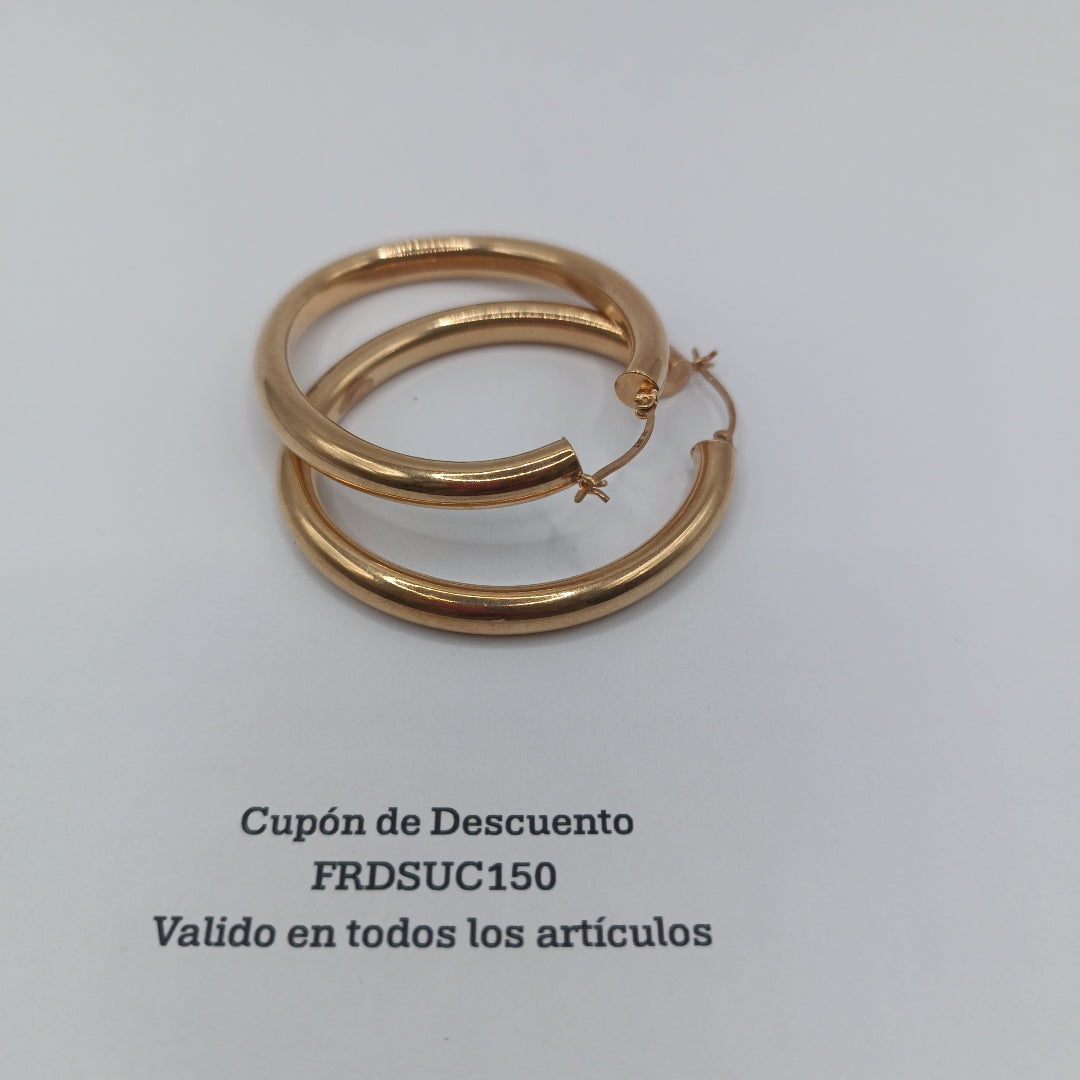 ARRACADAS PAR ORO 14 K 6,80 GRMS (SEMINUEVO)