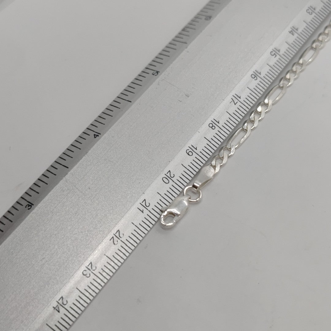 PULSERA TEJIDO SAN JUDAS PLATA .925 21 CM 5.5 GR (NUEVO)
