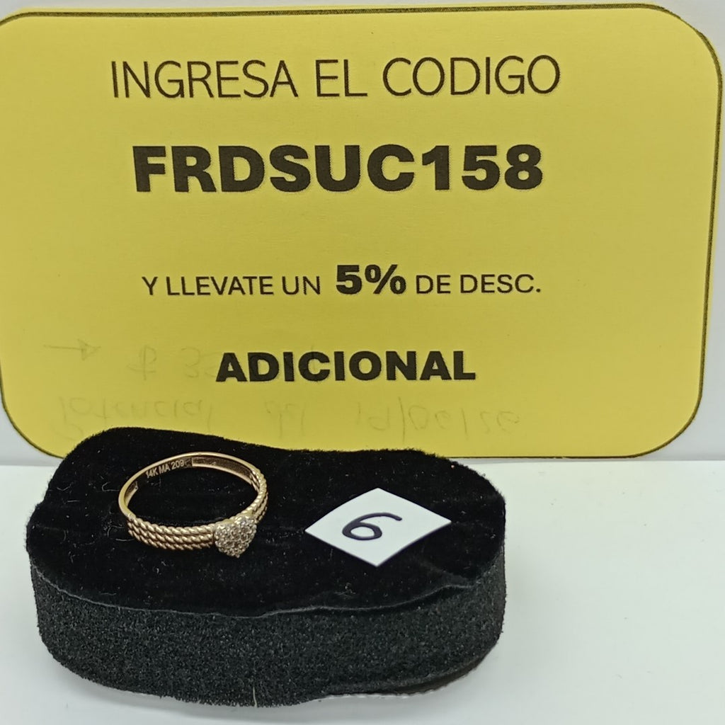 ANILLOS DAMA ORO 14K 1.5 (NUEVO)