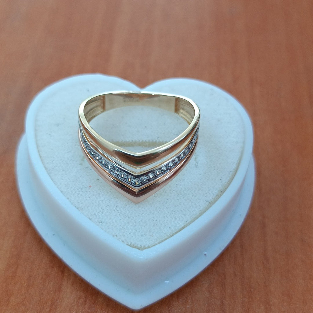 ANILLOS DAMA ORO 14K 2 (NUEVO)