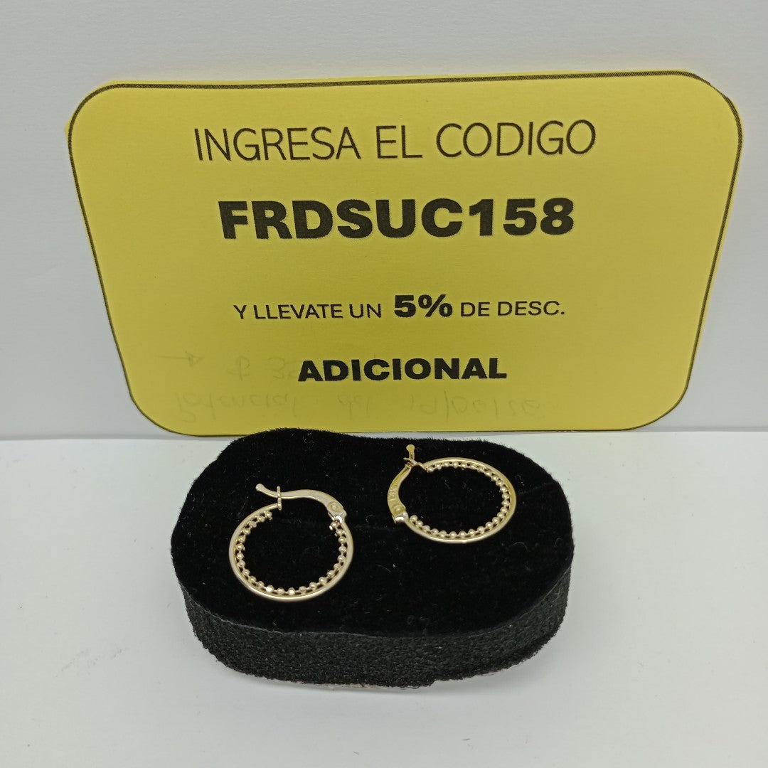 ARRACADAS ORO 14K 1.7 (NUEVO)