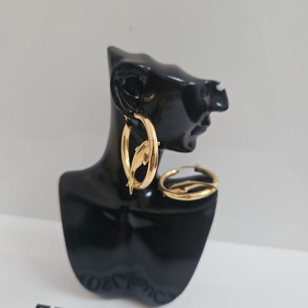 ARRACADAS PAR ORO 14 K 4,40 GRMS (SEMINUEVO)