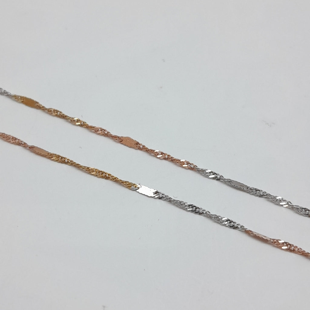 CADENA ORO, RODIADO 14 K 0.8 GRMS (SEMINUEVO)