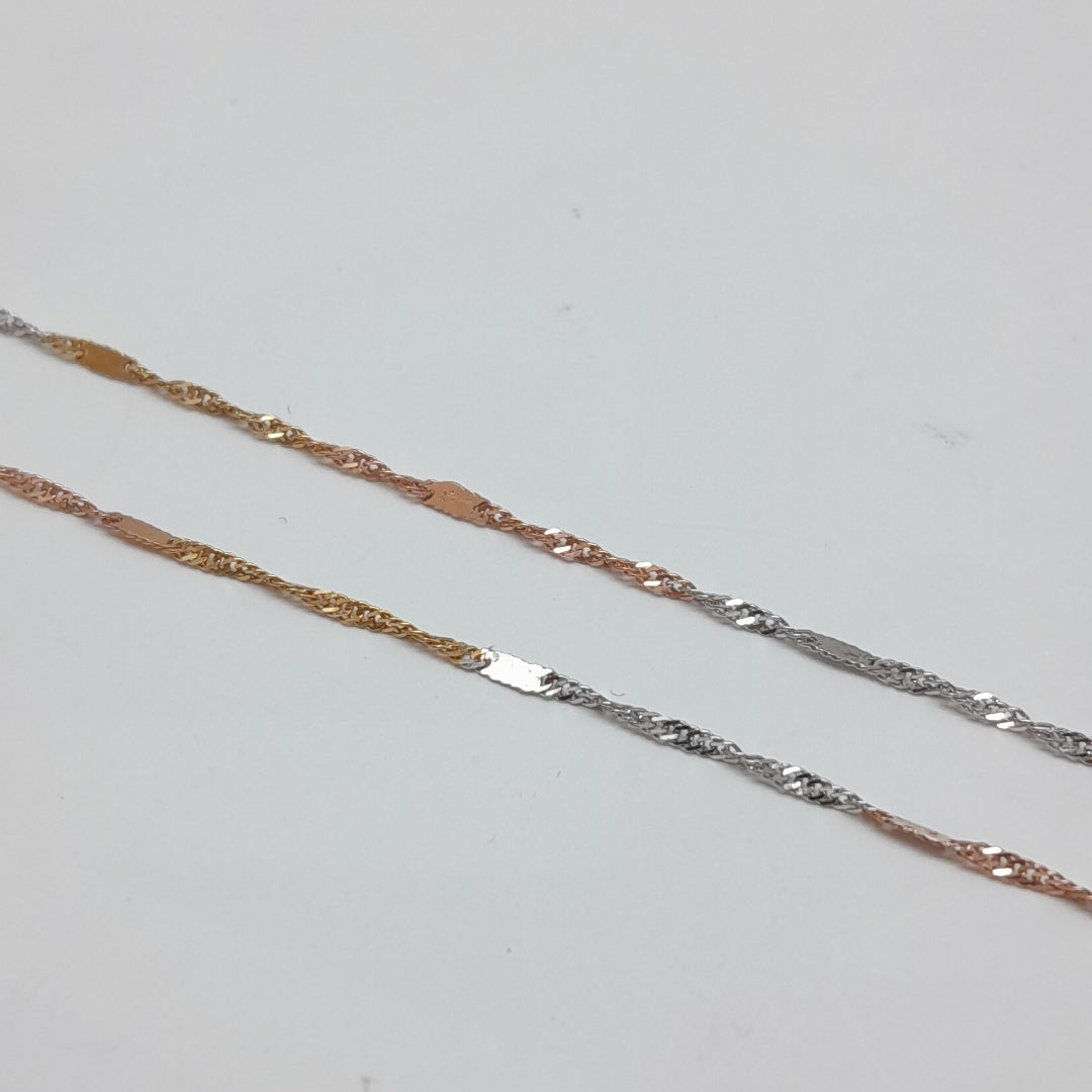 CADENA ORO, RODIADO 14 K 0.8 GRMS (SEMINUEVO)