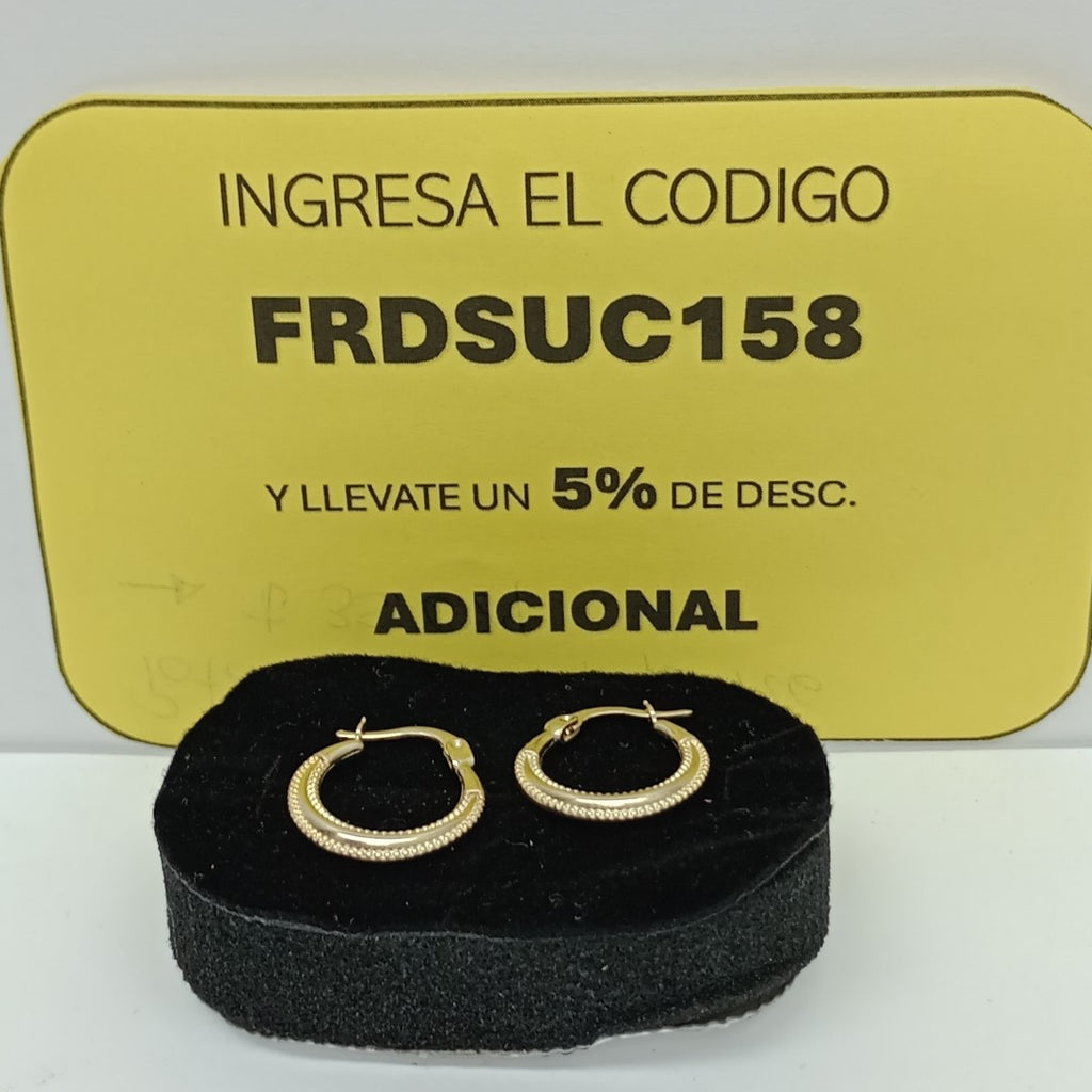 ARRACADAS ORO 14K 1.2 (NUEVO)