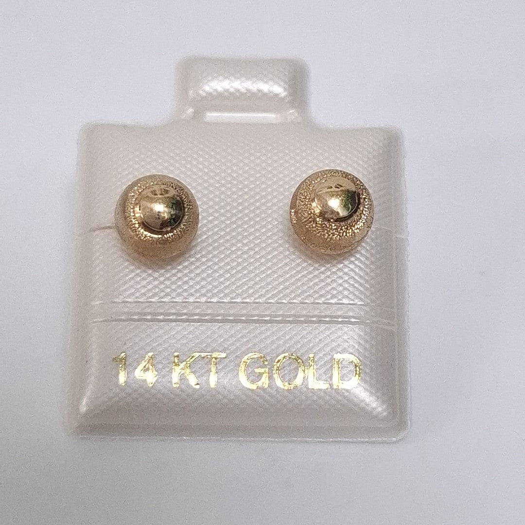 BROQUELES ORO 14K 1.1 (NUEVO)