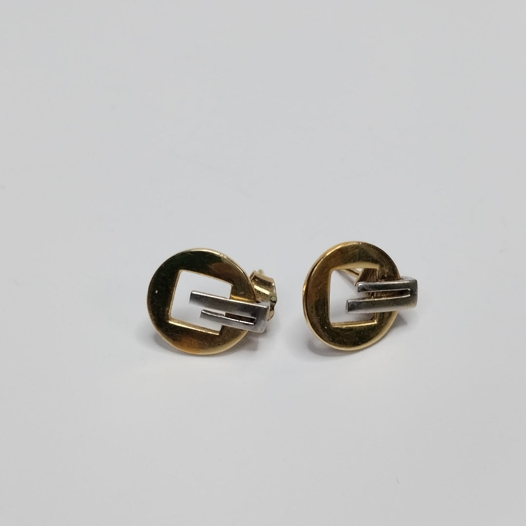 BROQUELES PAR ORO BLANCO 14 K 2,40 GRMS (SEMINUEVO)