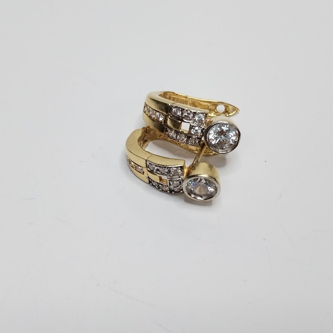 ARETES PAR ORO 14 K 4.8 GRMS (SEMINUEVO)