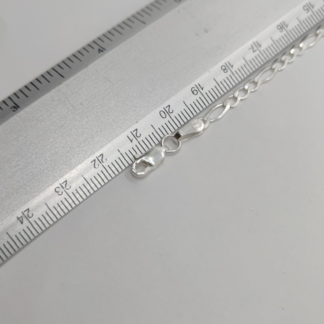PULSERA TEJIDO 3X1 PLATA .925 21 CM 3.2 GR (NUEVO)