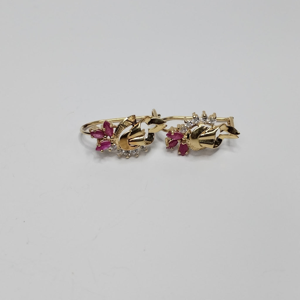 ARETES PAR ORO 14 K 2,70 GRMS (SEMINUEVO)