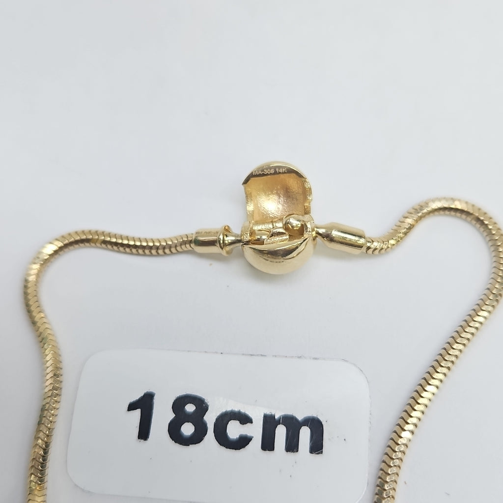 PULSERA CHARM ORO 14K 12.3 (NUEVO)