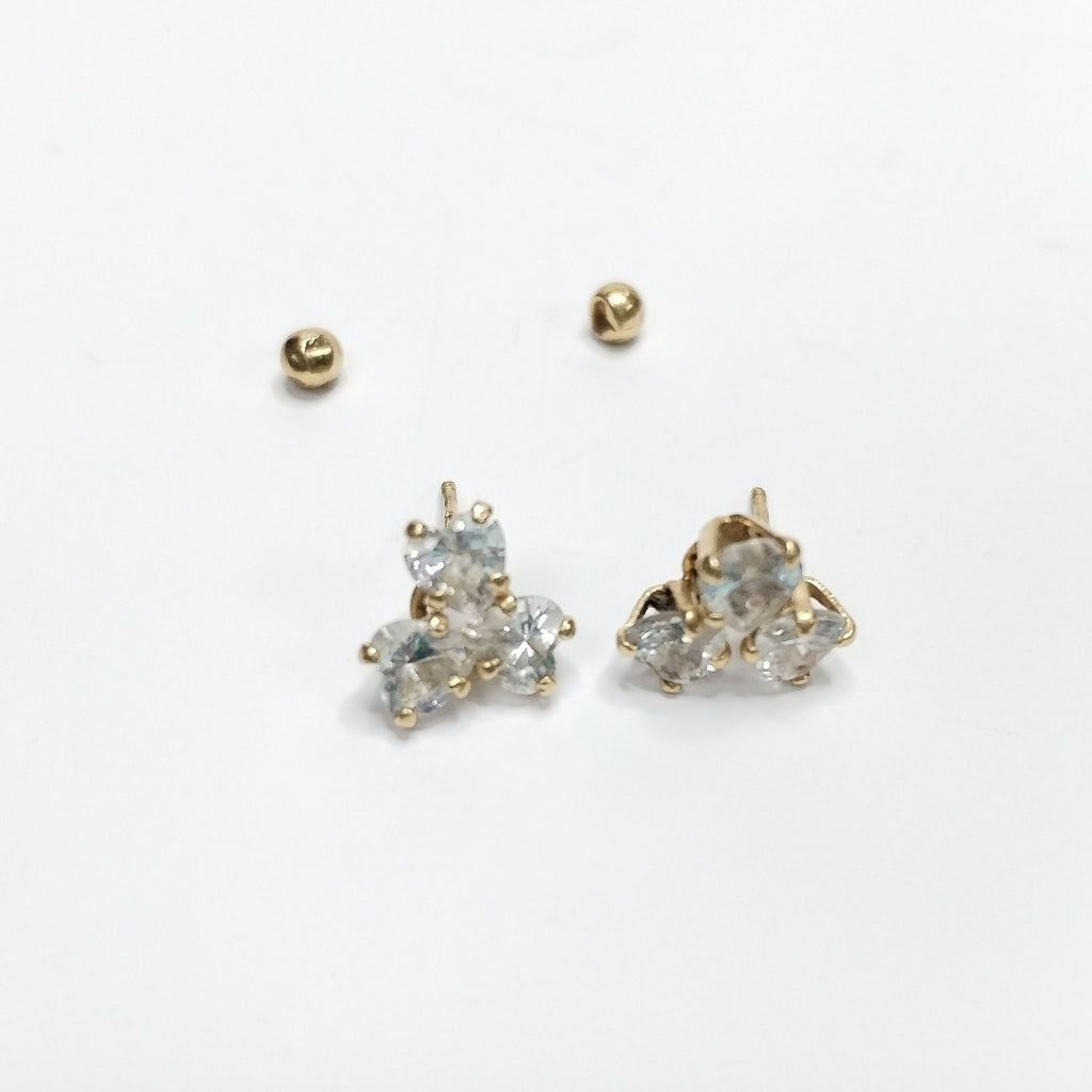 ARETES PAR ORO 14 K 1.1 GRMS (SEMINUEVO)