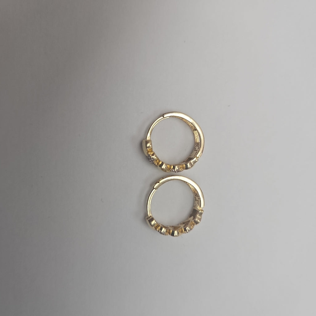 ARRACADAS PAR ORO 14 K 2.7 GRMS (SEMINUEVO)