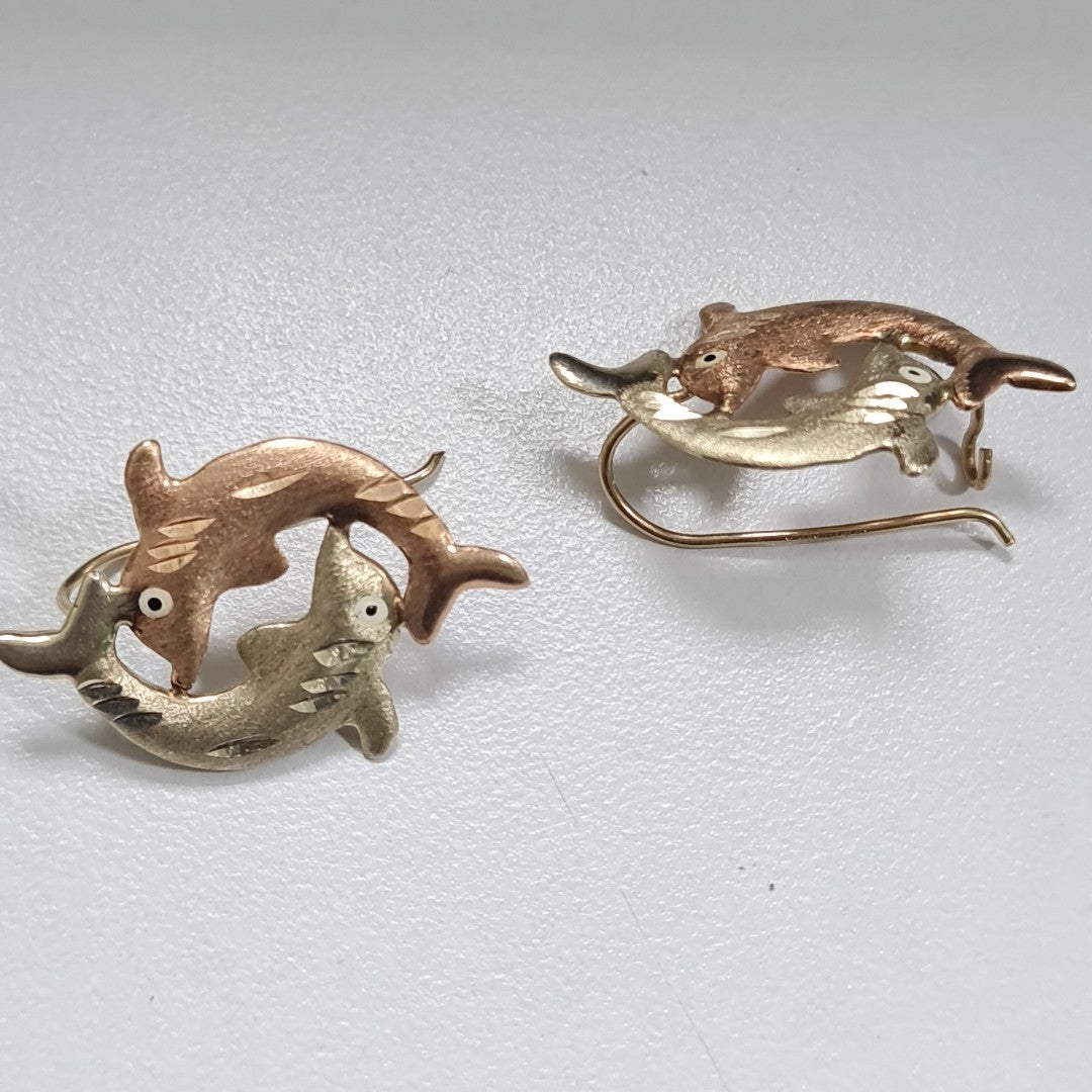 ARETES PAR ORO 10 K 1,70 GRMS (SEMINUEVO)