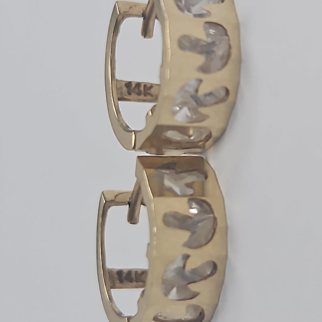 ARRACADAS PAR ORO 14 K 2 GRMS (SEMINUEVO)