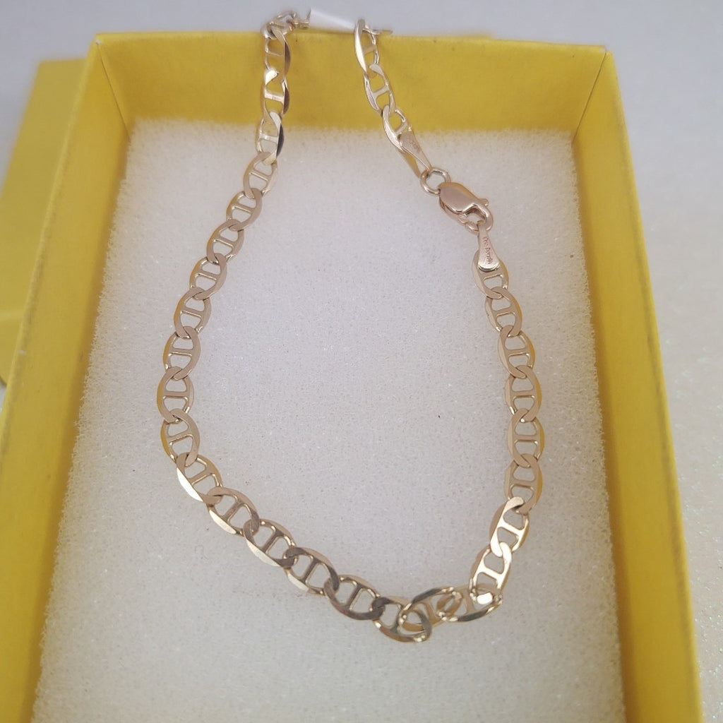 PULSERAS TEJIDO MARINERA ORO 14K 16 CM 2.9 GR (NUEVO)