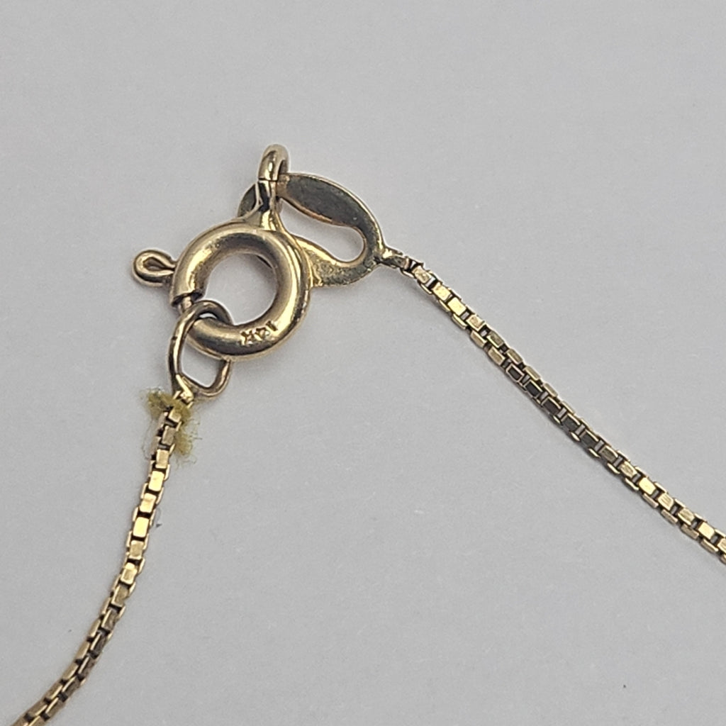 GARGANTILLA ORO COMBINADO 14 K 2.4 GRMS (SEMINUEVO)