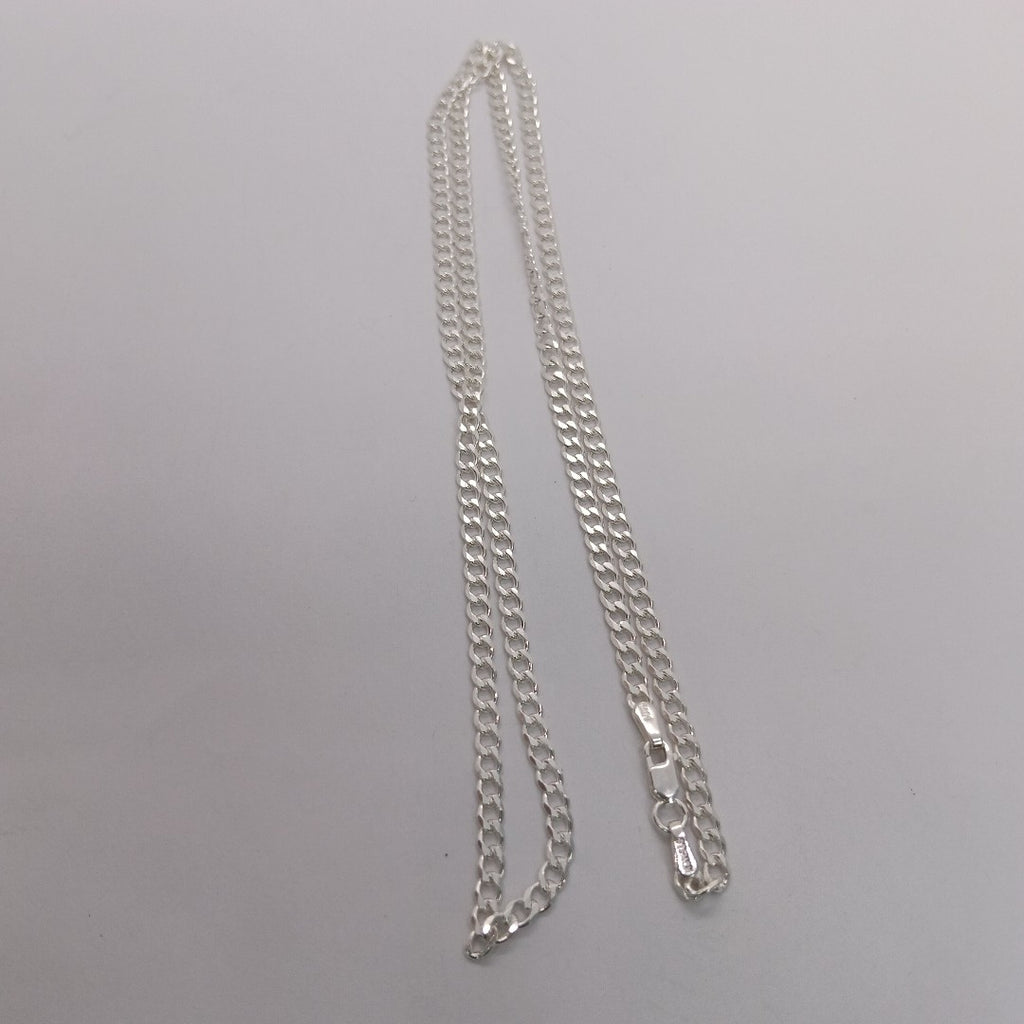 CADENA BARBADA PLATA .925 60 CM 9.22 GR (NUEVO)