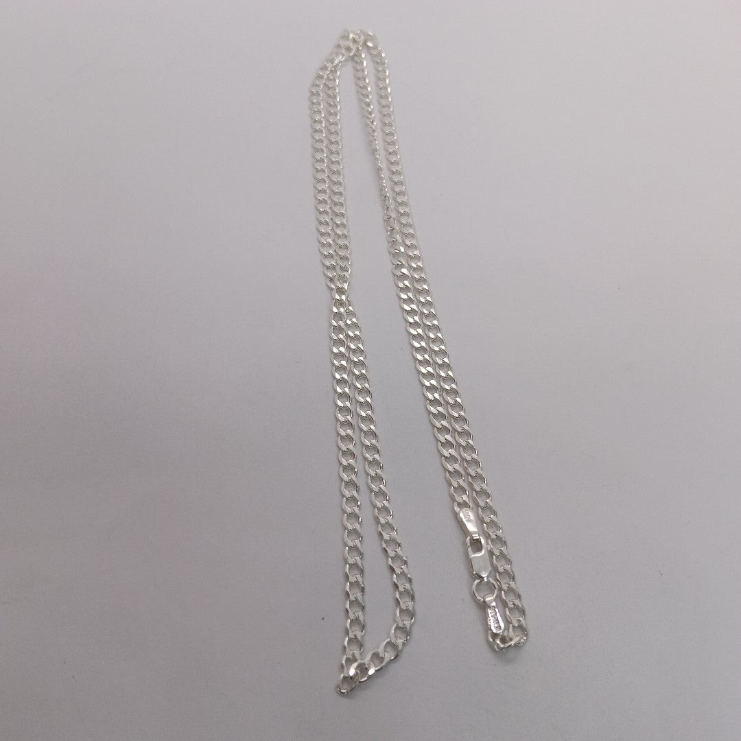 CADENA BARBADA PLATA .925 60 CM 9.22 GR (NUEVO)