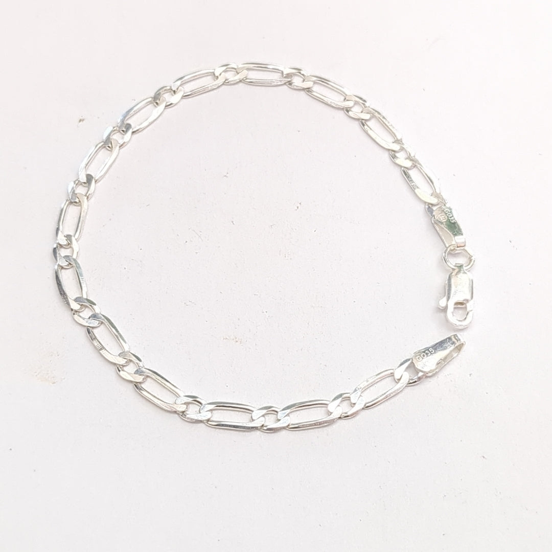 PULSERA TEJIDO 1X1 PLATA .925 18 CM 3.5 GR (NUEVO)