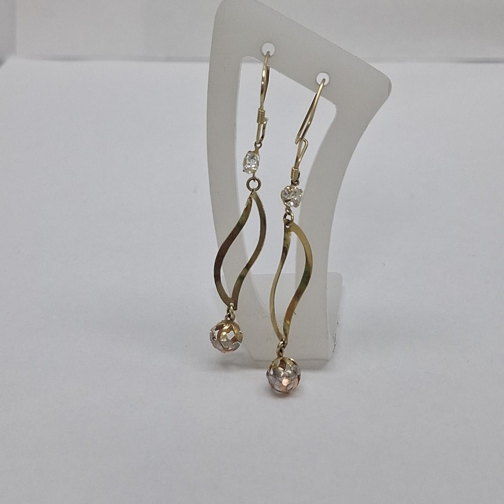 ARETES PAR ORO 14 K 1,70 GRMS (SEMINUEVO)