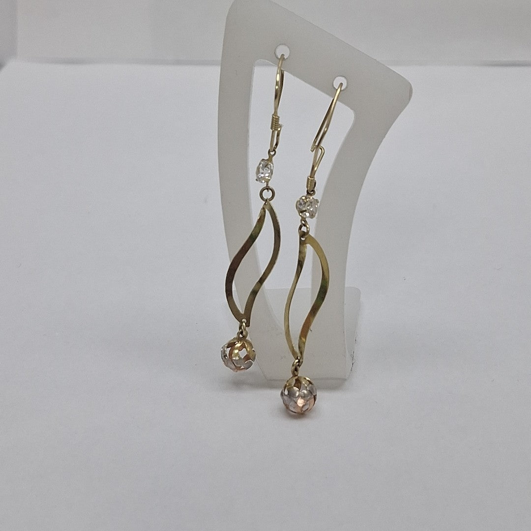 ARETES PAR ORO 14 K 1,70 GRMS (SEMINUEVO)