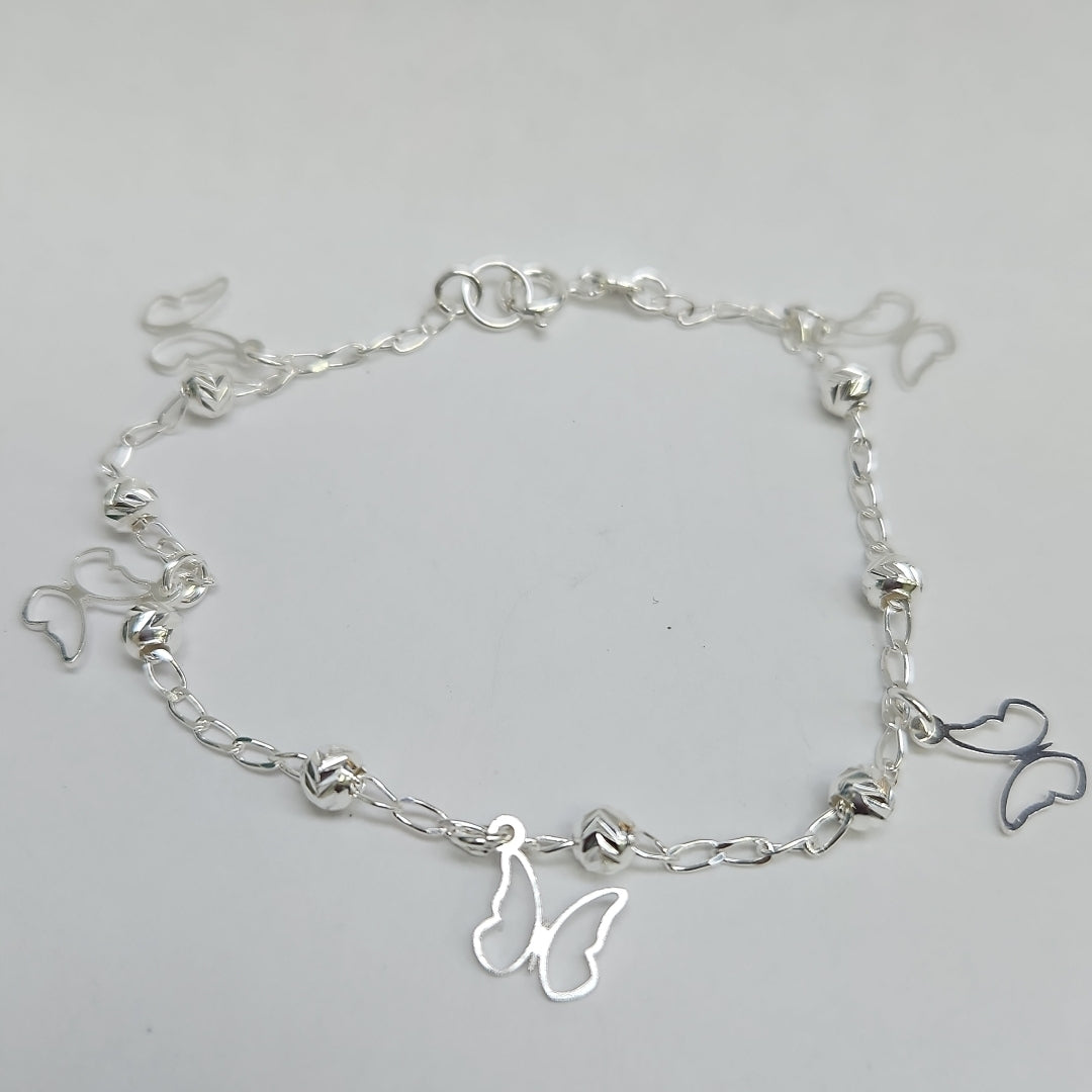 PULSERA TEJIDO ESPECIAL PLATA .925 18 CM 2.8 GR (NUEVO)