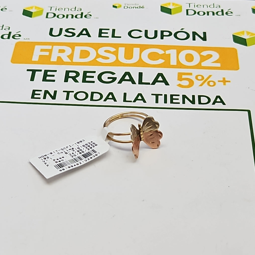 ANILLITO ORO COMBINADO 10 K 1.9 GRMS (SEMINUEVO)