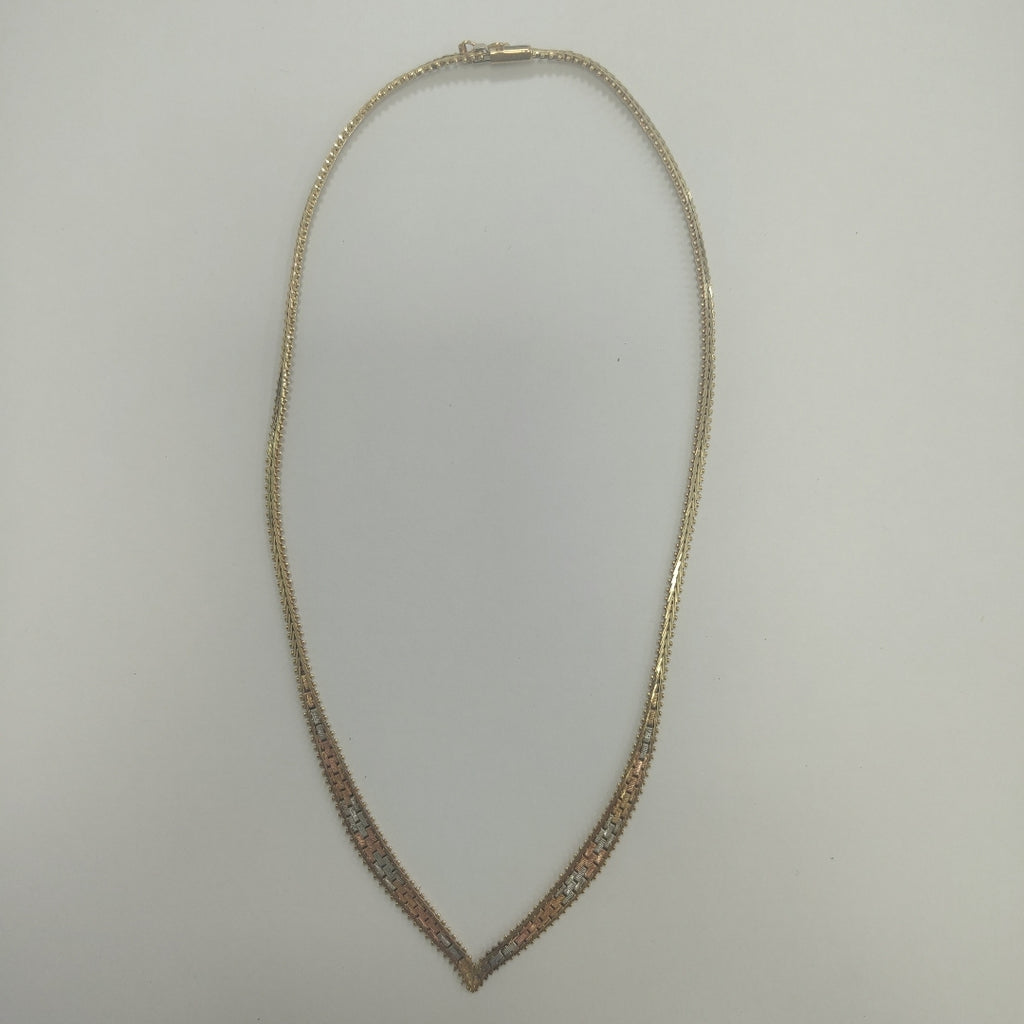 GARGANTILLA ORO,ORO COMBINADO 14 K 12,40 GRMS (SEMINUEVO)
