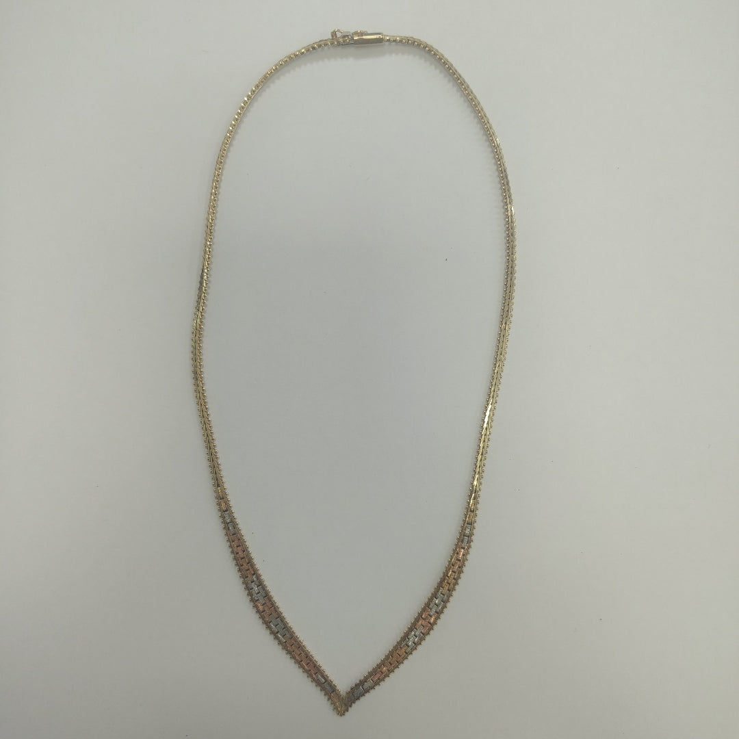 GARGANTILLA ORO,ORO COMBINADO 14 K 12,40 GRMS (SEMINUEVO)