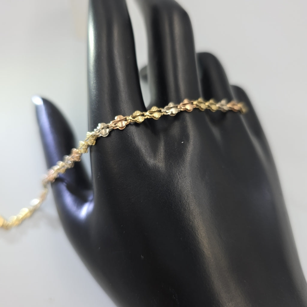 PULSERA ORO, ORO COMBINADO 14 K 3 GRMS (SEMINUEVO)