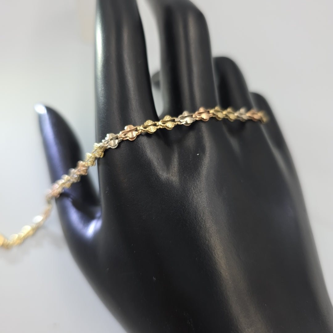 PULSERA ORO, ORO COMBINADO 14 K 3 GRMS (SEMINUEVO)