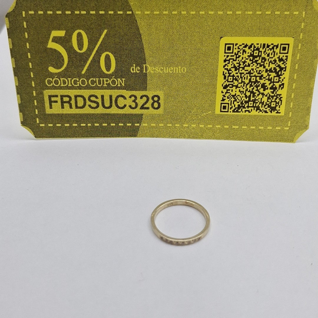ANILLITO ORO 14 K 2 GRMS (SEMINUEVO)