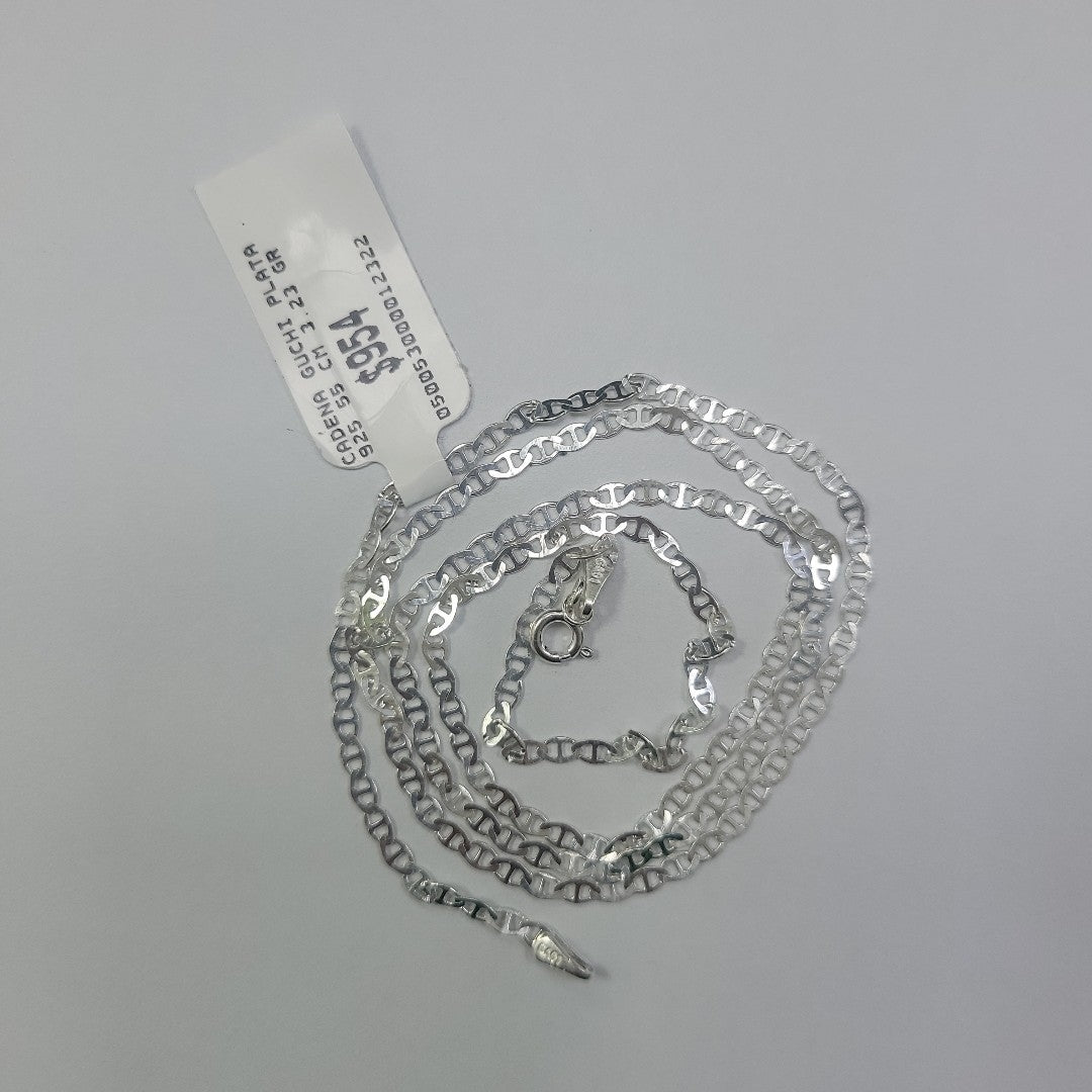 CADENA GUCHI PLATA .925 55 CM 3.23 GR (NUEVO)