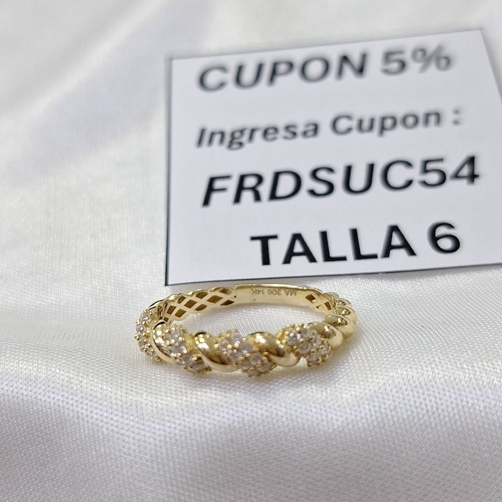 ANILLOS DAMA ORO 14K 1.6 (NUEVO)