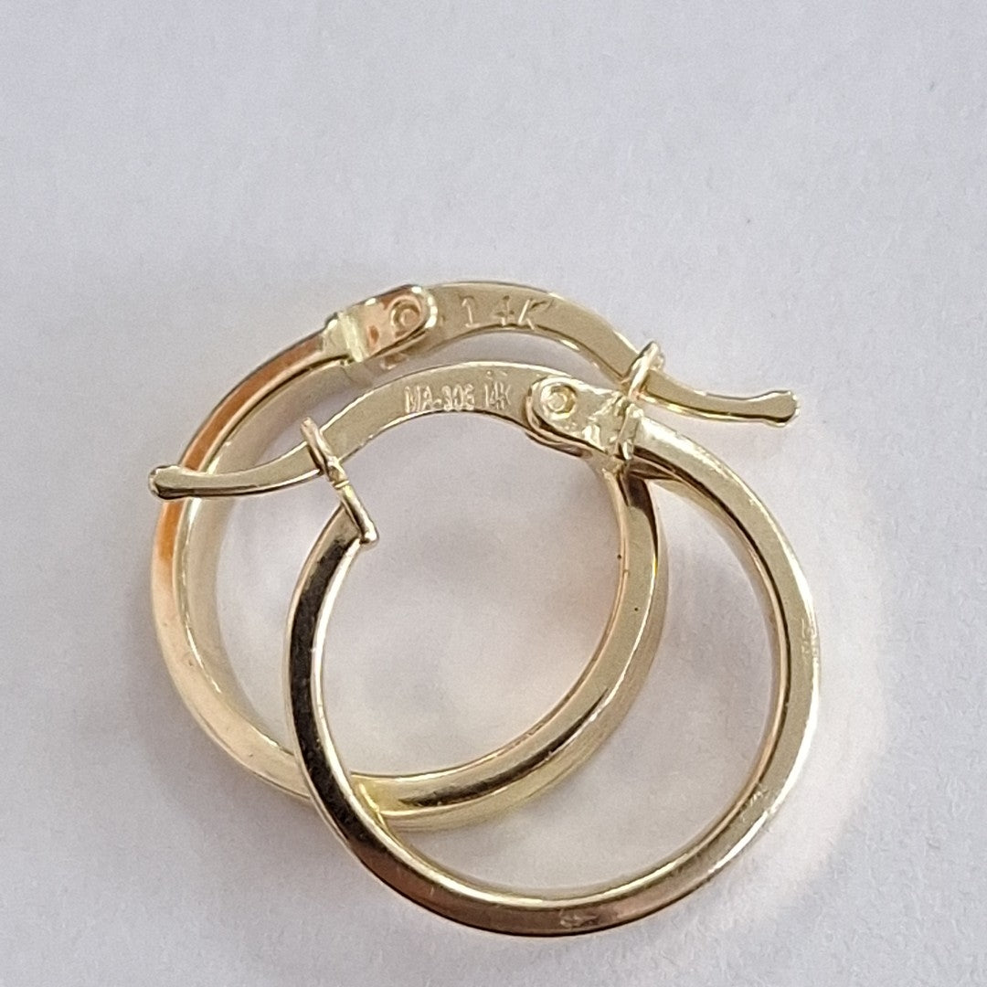 ARRACADAS ORO 14K 1.5 (NUEVO)
